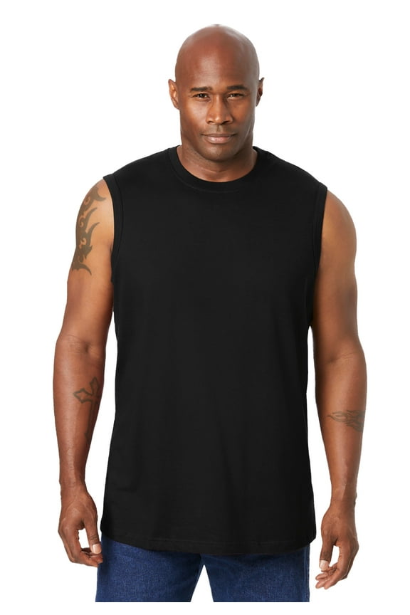 Men's Big & Tall Shrink-Less Lightweight Muscle T-Shirt