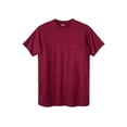 thumbnail image 1 of KingSize Men's Big & Tall Shrink-Less Lightweight Pocket Crewneck T-Shirt - 2XL, Wine, 1 of 6