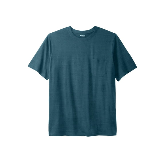 KingSize Men's Big & Tall Shrink-Less Lightweight Pocket Crewneck T-Shirt