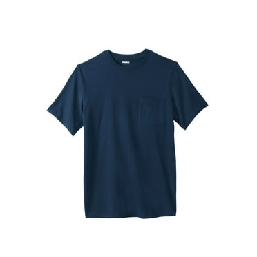 KingSize Men's Big & Tall Shrink-Less Lightweight Pocket Crewneck T-Shirt