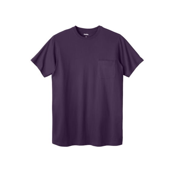 KingSize Men's Big & Tall Shrink-Less Lightweight Pocket Crewneck T-Shirt