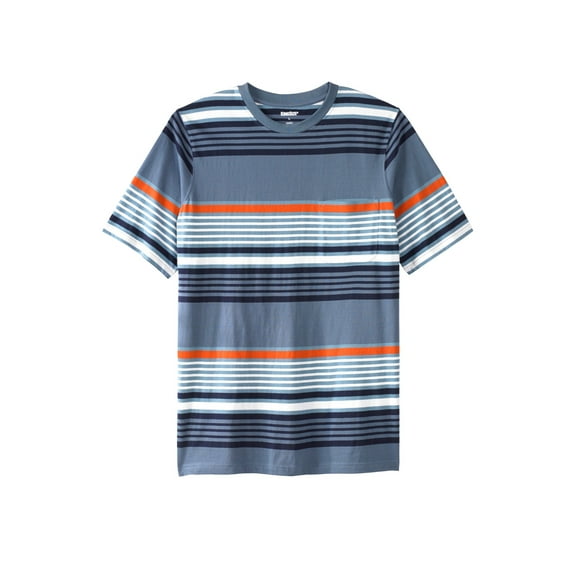 KingSize Men's Big & Tall Shrink-Less Lightweight Pocket Crewneck T-Shirt