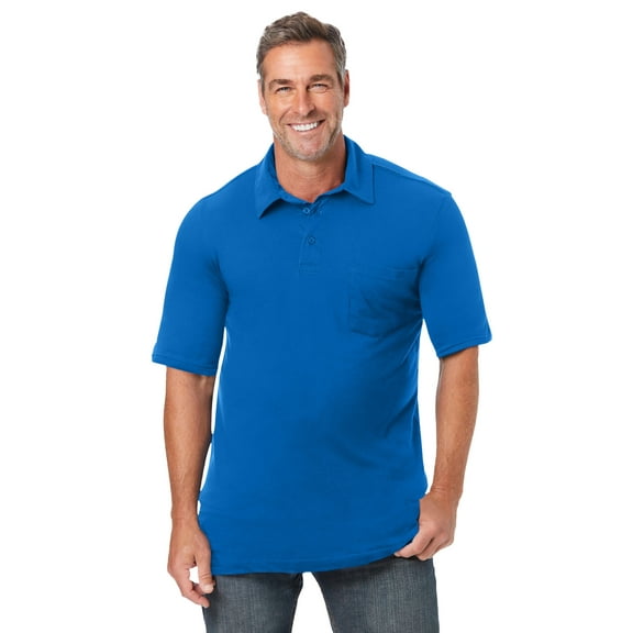 KingSize Men's Big & Tall Shrink-Less Lightweight Polo