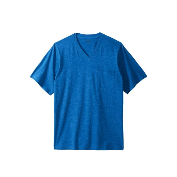 KingSize Men's Big & Tall Shrink-Less Lightweight V-Neck Pocket T-Shirt