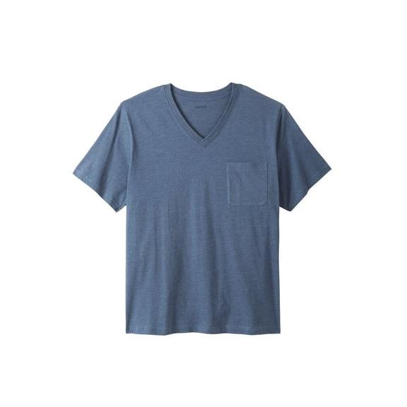 KingSize Men's Big & Tall Shrink-Less Lightweight V-Neck Pocket T-Shirt
