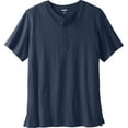 thumbnail image 1 of KingSize Men's Big & Tall Shrink-Less Longer Length Lightweight Henley T-Shirt, 1 of 2