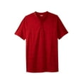 thumbnail image 1 of KingSize Men's Big & Tall Shrink-Less Longer Length Lightweight Henley T-Shirt, 1 of 2