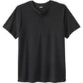 thumbnail image 1 of KingSize Men's Big & Tall Shrink-Less Longer Length Lightweight Henley T-Shirt, 1 of 2