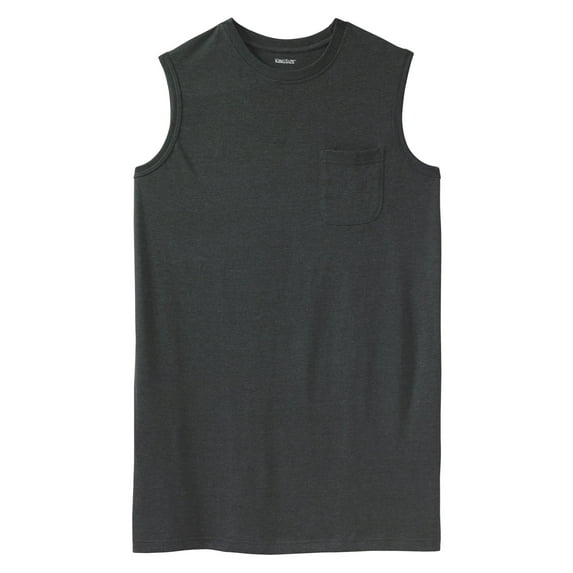 KingSize Men's Big & Tall Shrink-Less Longer-Length Lightweight Muscle Pocket Tee