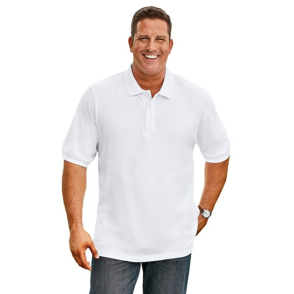 KingSize Men's Big & Tall Shrink-Less Classic Cotton Polo Shirt