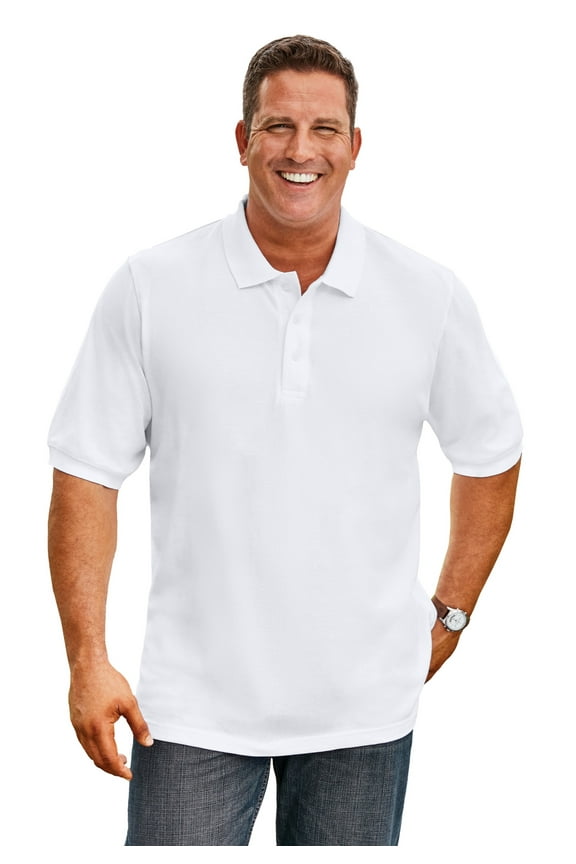 Men's Big & Tall Shrink-Less Classic Cotton Polo Shirt