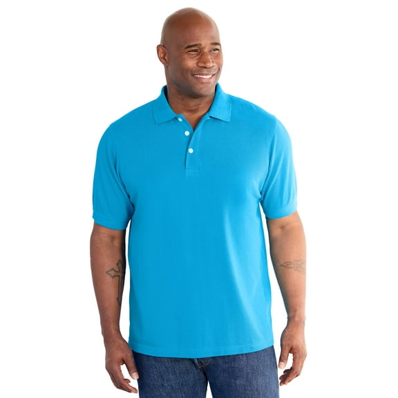 KingSize Men's Big & Tall Shrink-Less Classic Cotton Polo Shirt