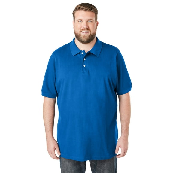 KingSize Men's Big & Tall Shrink-Less Classic Cotton Polo Shirt