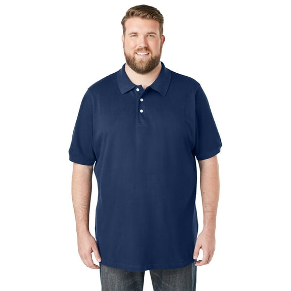 KingSize Men's Big & Tall Shrink-Less Classic Cotton Polo Shirt