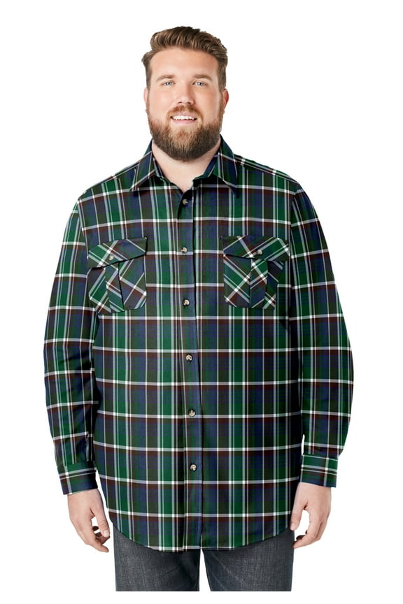 Men's Big & Tall Signature Plaid Flannel Shirt