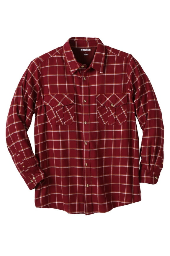 Men's Big & Tall Signature Plaid Flannel Shirt