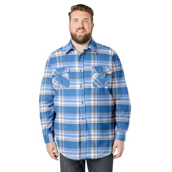 KingSize Men's Big & Tall Signature Plaid Flannel Shirt