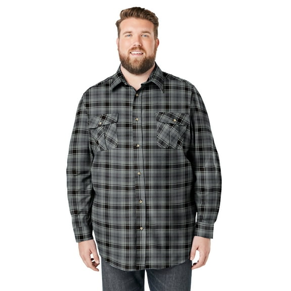 KingSize Men's Big & Tall Signature Plaid Flannel Shirt