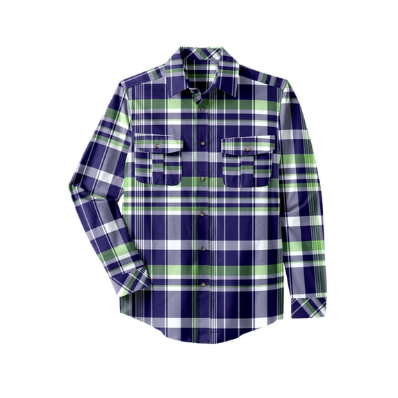 KingSize Men's Big & Tall Signature Plaid Flannel Shirt