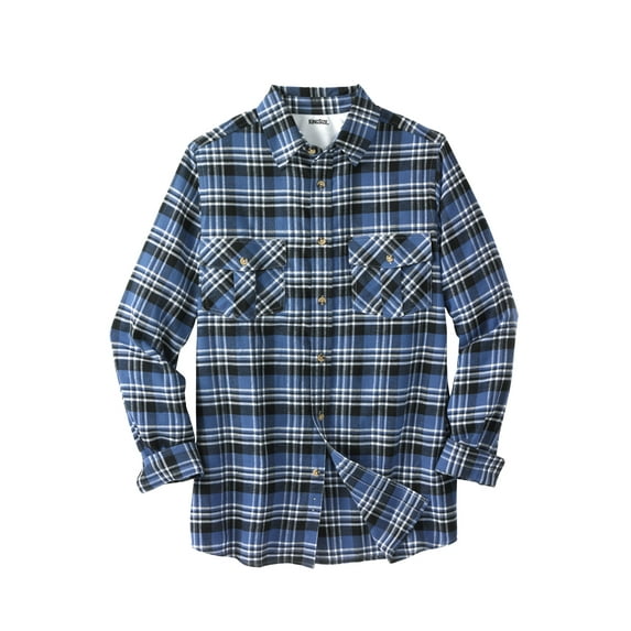 KingSize Men's Big & Tall Signature Plaid Flannel Shirt