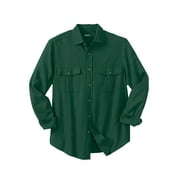 KingSize Mens Big & Tall Signature Solid Flannel Shirt
