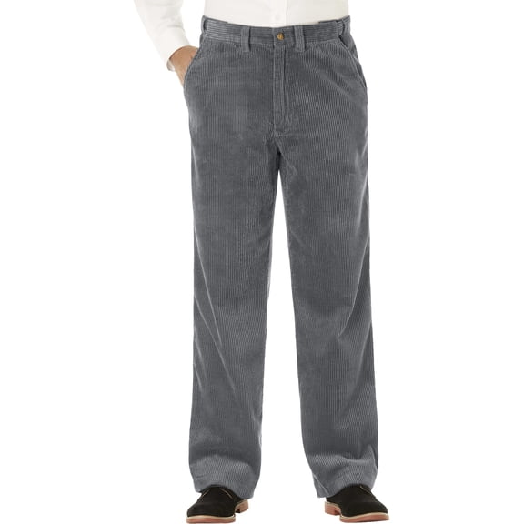 KingSize Men's Big & Tall Six-Wale Corduroy Plain Front Pants