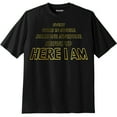 thumbnail image 1 of KingSize Men's Big & Tall Slogan Graphic T-Shirt - 2XL, Here I Am, 1 of 4