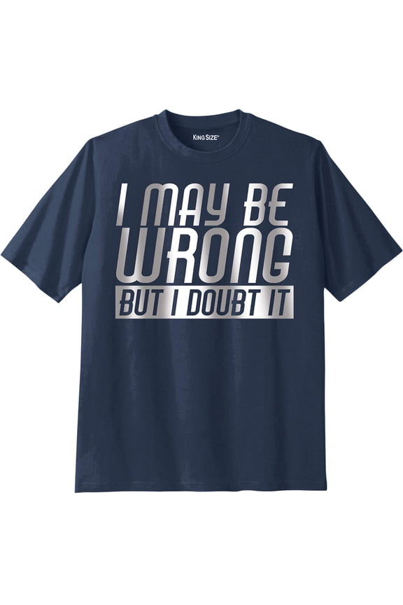 Men's Big & Tall Slogan Graphic T-Shirt - 5XL, Warning