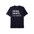 thumbnail image 1 of KingSize Men's Big & Tall Slogan Graphic T-Shirt - 6XL, Legend, 1 of 3