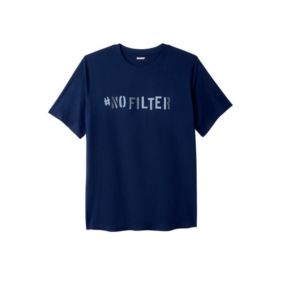 KingSize Men's Big & Tall Slogan Graphic T-Shirt