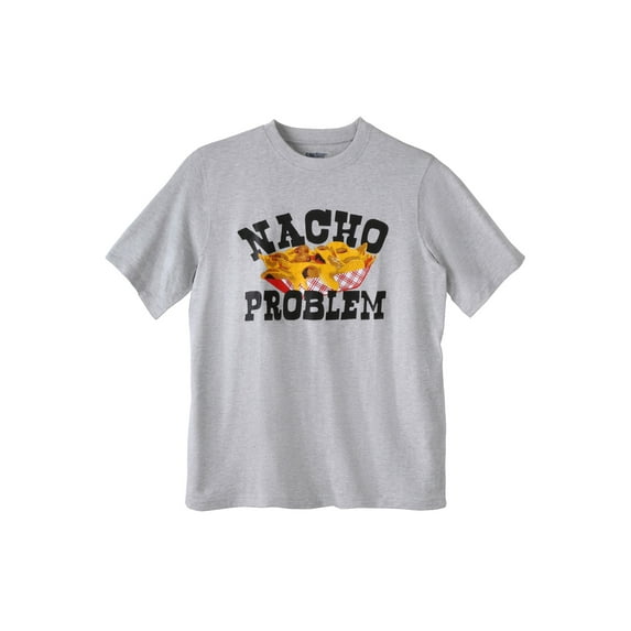 KingSize Men's Big & Tall Slogan Graphic T-Shirt