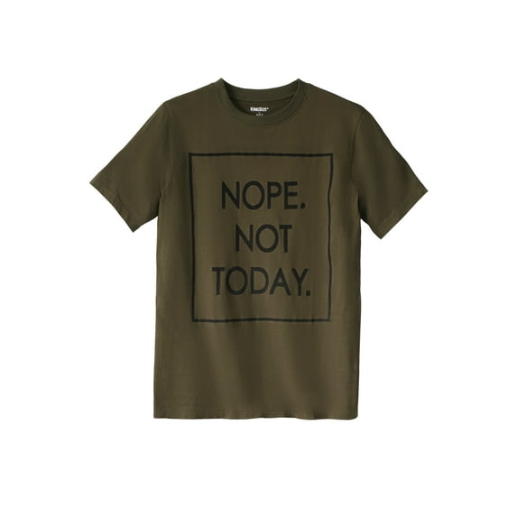 KingSize Men's Big & Tall Slogan Graphic T-Shirt
