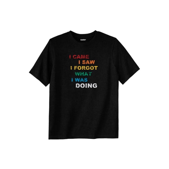 KingSize Men's Big & Tall Slogan Graphic T-Shirt
