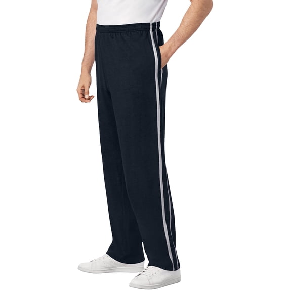 KingSize Men's Big & Tall Lightweight Jersey Side-Striped Sweatpants
