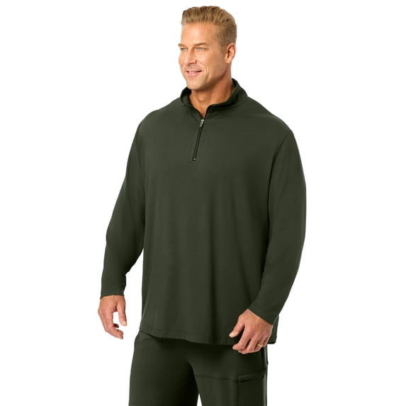 KingSize Men's Big & Tall Supersoft Jersey 1/4 Zip Pullover