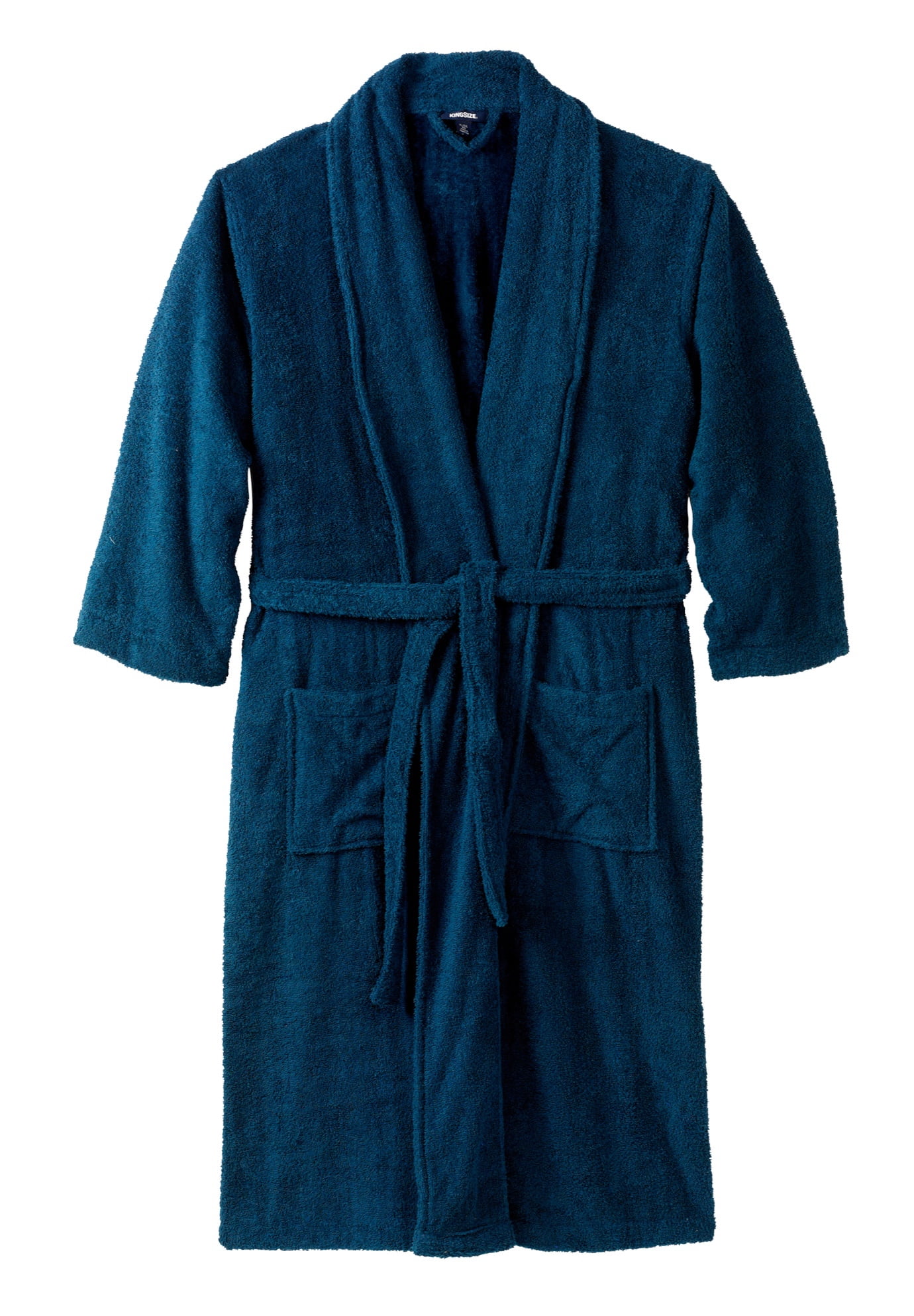 KingSize Men's Big & Tall Terry Bathrobe With Pockets 4XL/5XL
