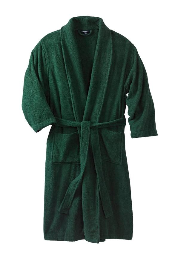 Men's Big & Tall Terry Bathrobe With Pockets