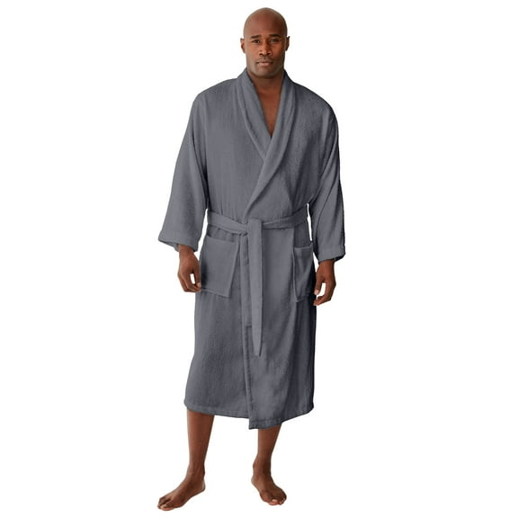 KingSize Men's Big & Tall Terry Bathrobe With Pockets