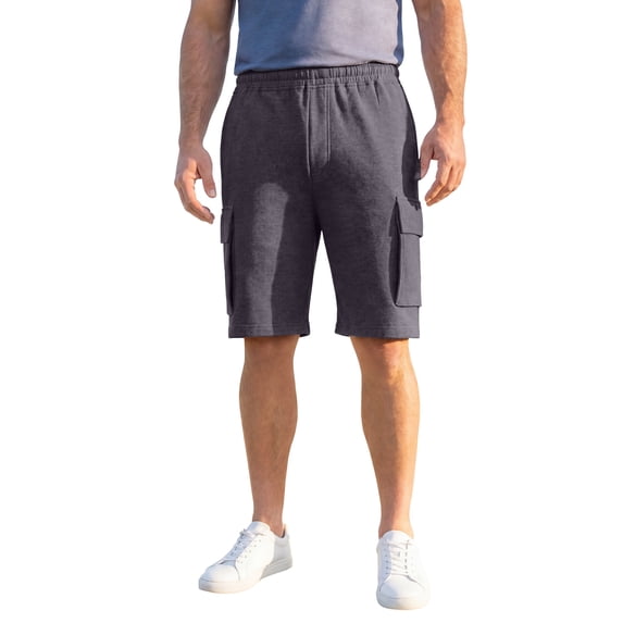 KingSize Men's Big & Tall Ultra-Comfort Fleece Cargo Short