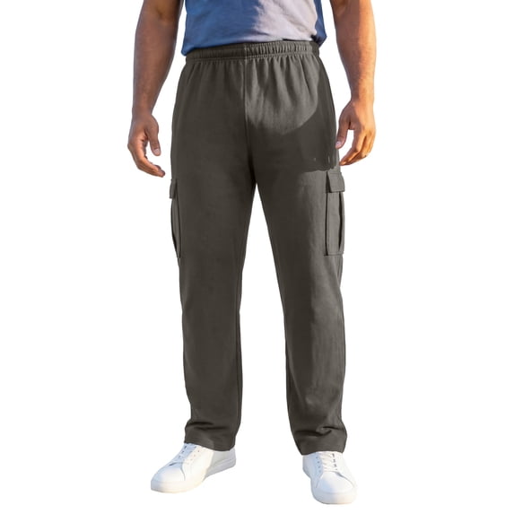 KingSize Men's Big & Tall Ultra-Comfort Fleece Cargo Sweatpant