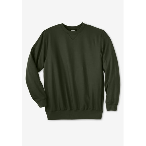 KingSize Men's Big & Tall Ultra-Comfort Fleece Crewneck Sweatshirt