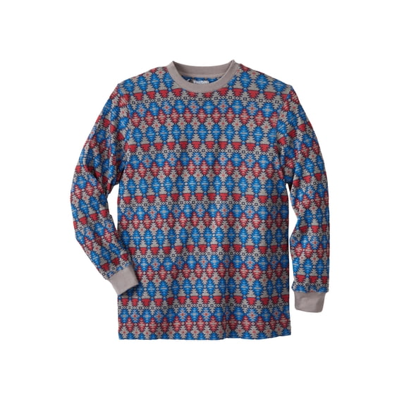 KingSize Men's Big & Tall Waffle-Knit Thermal Crewneck Tee