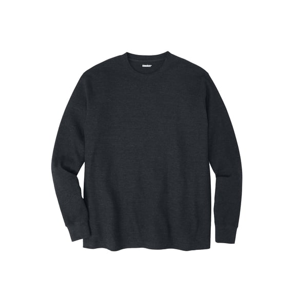 KingSize Men's Big & Tall Waffle-Knit Thermal Crewneck Tee