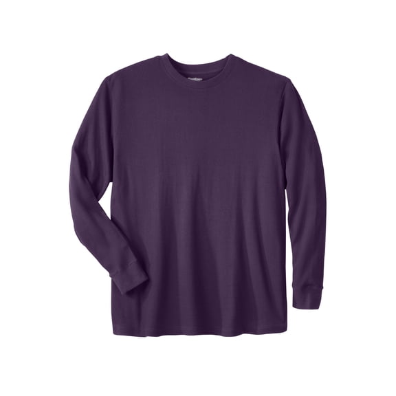 KingSize Men's Big & Tall Waffle-Knit Thermal Crewneck Tee