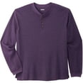thumbnail image 1 of KingSize Men's Big & Tall Waffle-Knit Thermal Henley Tee, 1 of 6