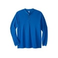 thumbnail image 1 of KingSize Men's Big & Tall Waffle-Knit Thermal Henley Tee, 1 of 6