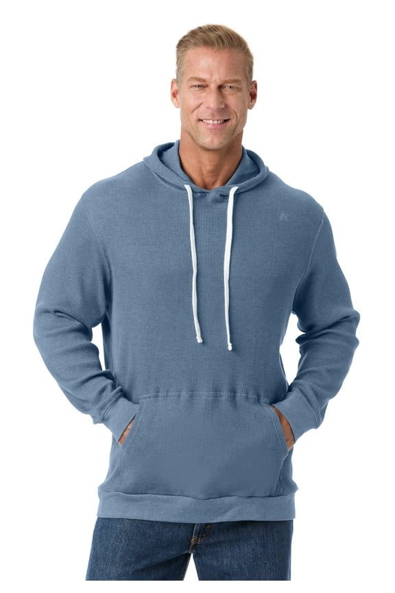 Men's Big & Tall Waffle-Knit Thermal Hoodie