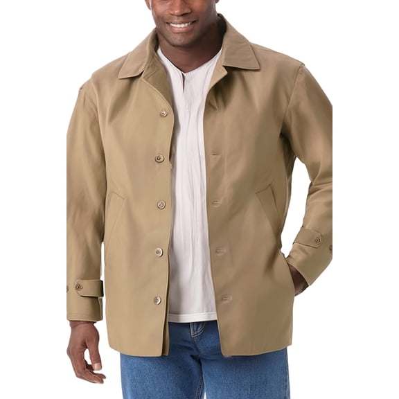 KingSize Men's Big & Tall Water-Resistant Trench Coat