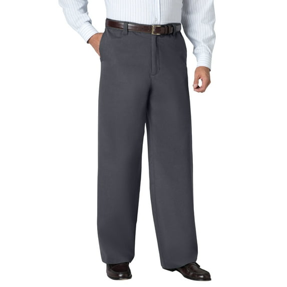 KingSize Men's Big & Tall Wide Leg Wrinkle Free Expandable Waist Pant