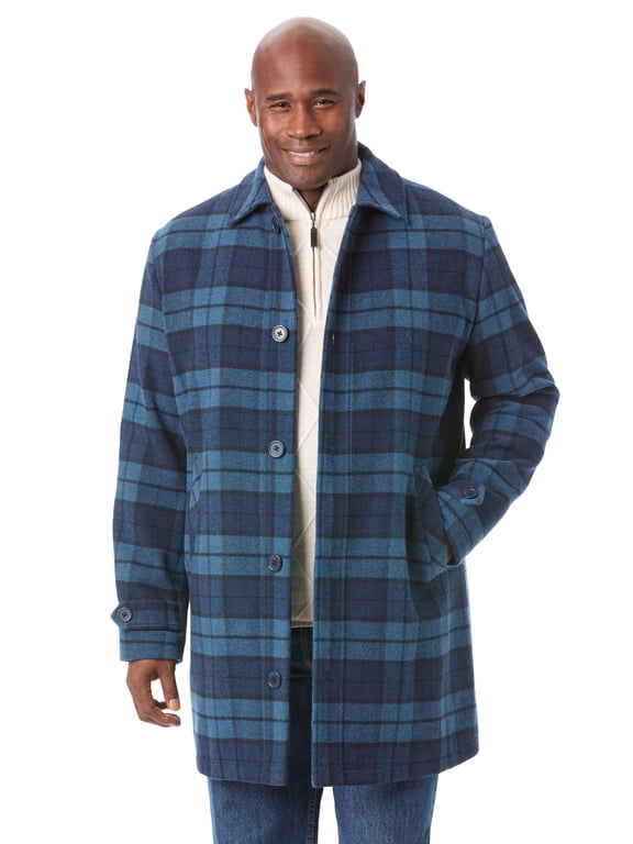 Men's Big & Tall Wool Dress Coat